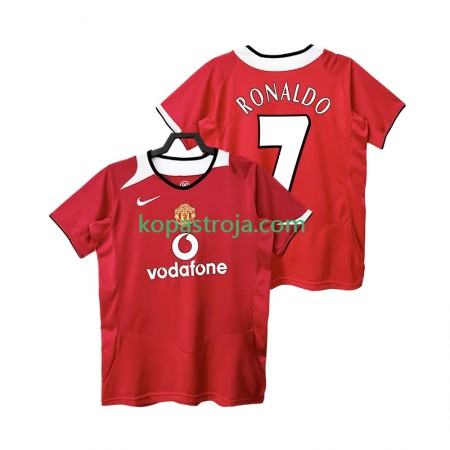 Billiga Fotbollströjor Manchester United RONALDO 7 2006 Retro Hemma tröja 2005 Kortärmad